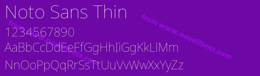 Noto Sans ThinPreview