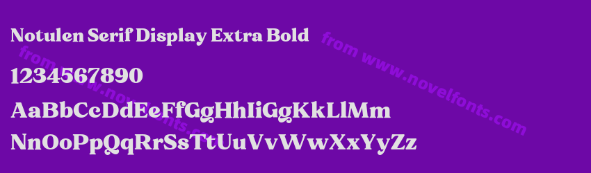Notulen Serif Display Extra BoldPreview Notulen Serif Display Extra BoldPreview