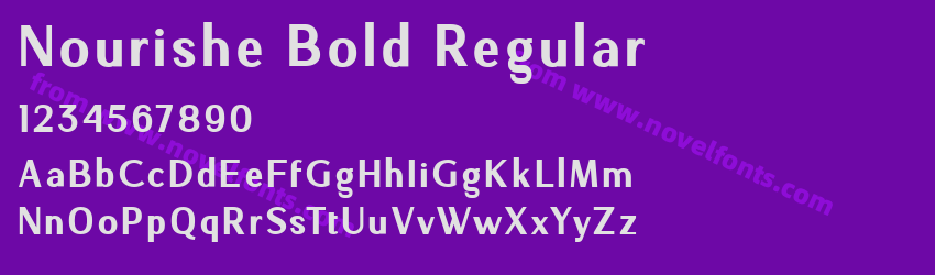 Nourishe Bold RegularPreview Nourishe Bold RegularPreview