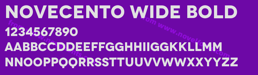 Novecento Wide BoldPreview Novecento Wide BoldPreview
