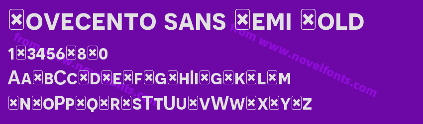 Novecento sans Demi BoldPreview Novecento sans Demi BoldPreview