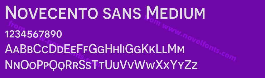 Novecento sans MediumPreview Novecento sans MediumPreview
