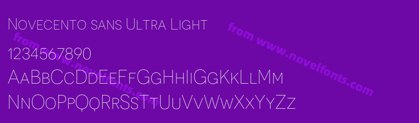 Novecento sans Ultra LightPreview Novecento sans Ultra LightPreview