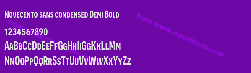 Novecento sans condensed Demi BoldPreview Novecento sans condensed Demi BoldPreview