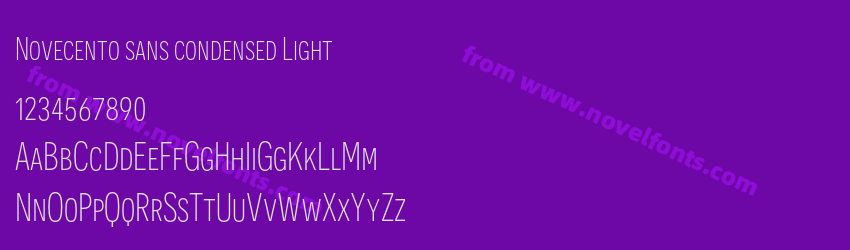 Novecento sans condensed LightPreview Novecento sans condensed LightPreview