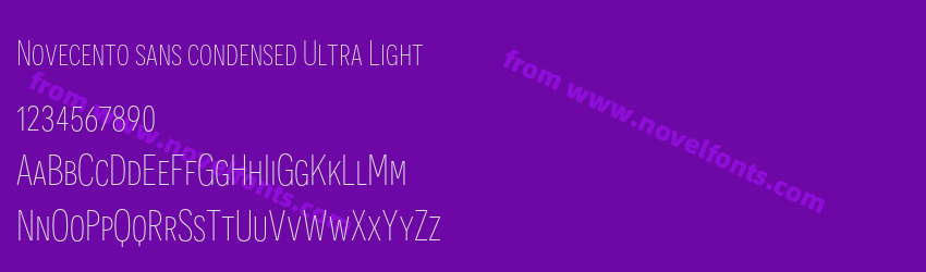 Novecento sans condensed Ultra LightPreview Novecento sans condensed Ultra LightPreview