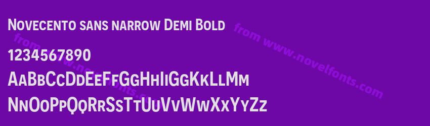 Novecento sans narrow Demi BoldPreview Novecento sans narrow Demi BoldPreview