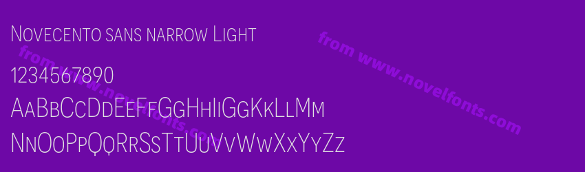 Novecento sans narrow LightPreview Novecento sans narrow LightPreview