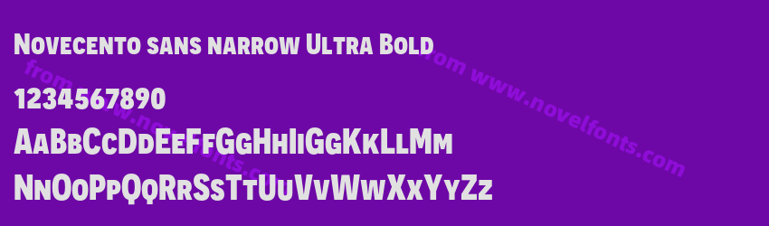 Novecento sans narrow Ultra BoldPreview Novecento sans narrow Ultra BoldPreview
