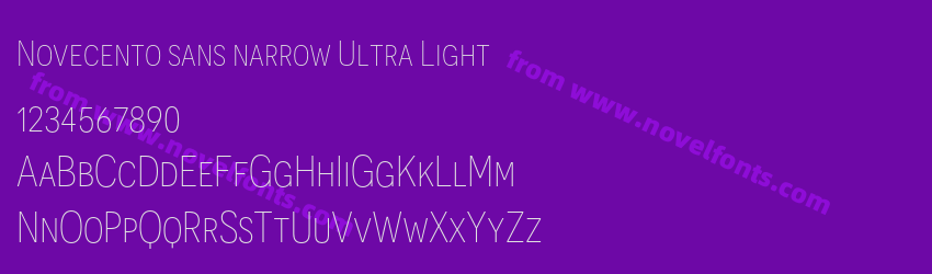 Novecento sans narrow Ultra LightPreview Novecento sans narrow Ultra LightPreview