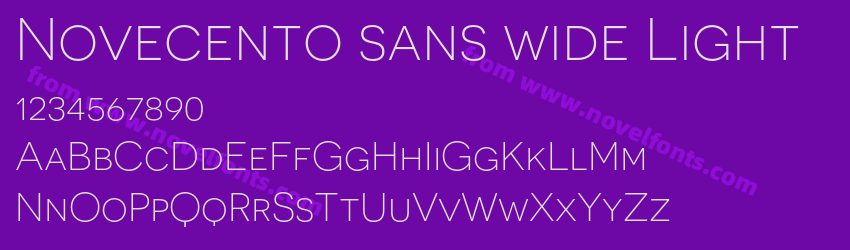 Novecento sans wide LightPreview Novecento sans wide LightPreview