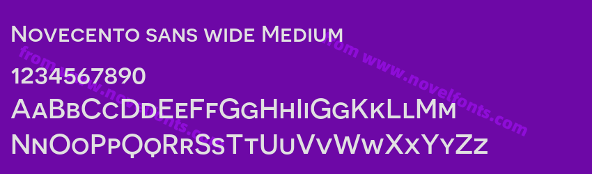 Novecento sans wide MediumPreview Novecento sans wide MediumPreview