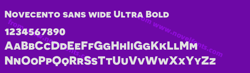 Novecento sans wide Ultra BoldPreview Novecento sans wide Ultra BoldPreview