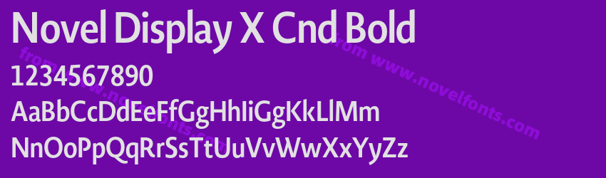 Novel Display X Cnd BoldPreview Novel Display X Cnd BoldPreview