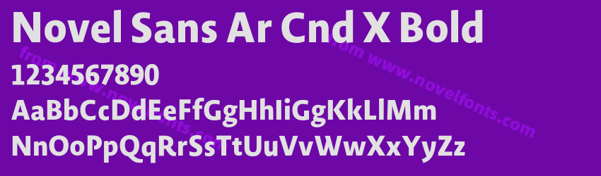 Novel Sans Ar Cnd X BoldPreview Novel Sans Ar Cnd X BoldPreview