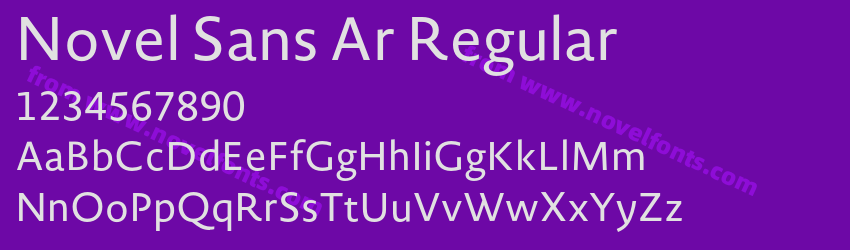 Novel Sans Ar RegularPreview Novel Sans Ar RegularPreview