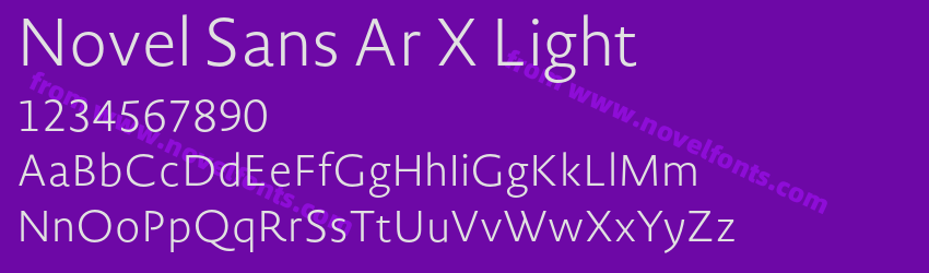 Novel Sans Ar X LightPreview Novel Sans Ar X LightPreview