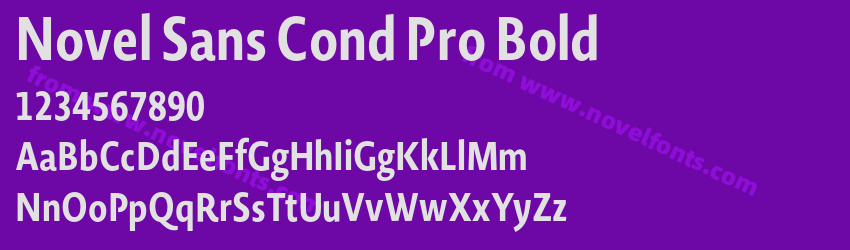 Novel Sans Cond Pro BoldPreview Novel Sans Cond Pro BoldPreview