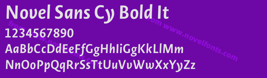 Novel Sans Cy Bold ItPreview Novel Sans Cy Bold ItPreview