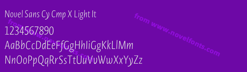 Novel Sans Cy Cmp X Light ItPreview Novel Sans Cy Cmp X Light ItPreview