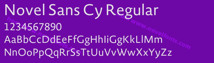 Novel Sans Cy RegularPreview Novel Sans Cy RegularPreview