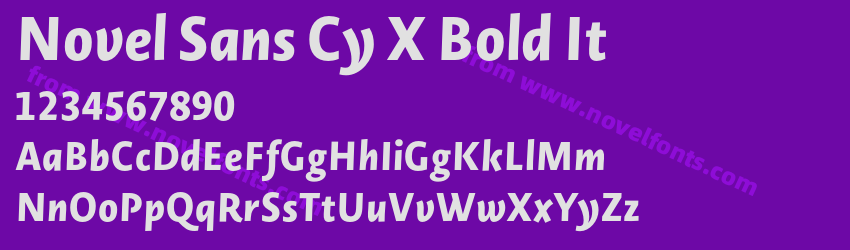 Novel Sans Cy X Bold ItPreview Novel Sans Cy X Bold ItPreview