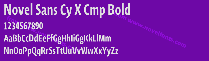 Novel Sans Cy X Cmp BoldPreview Novel Sans Cy X Cmp BoldPreview