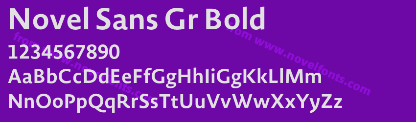 Novel Sans Gr BoldPreview Novel Sans Gr BoldPreview