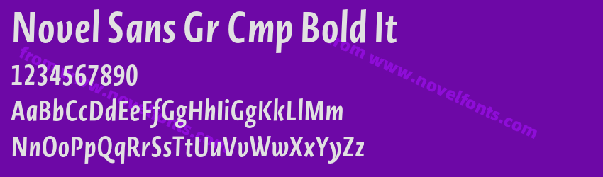 Novel Sans Gr Cmp Bold ItPreview Novel Sans Gr Cmp Bold ItPreview