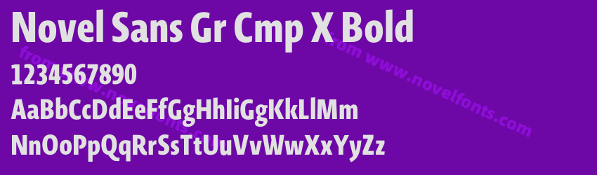 Novel Sans Gr Cmp X BoldPreview Novel Sans Gr Cmp X BoldPreview