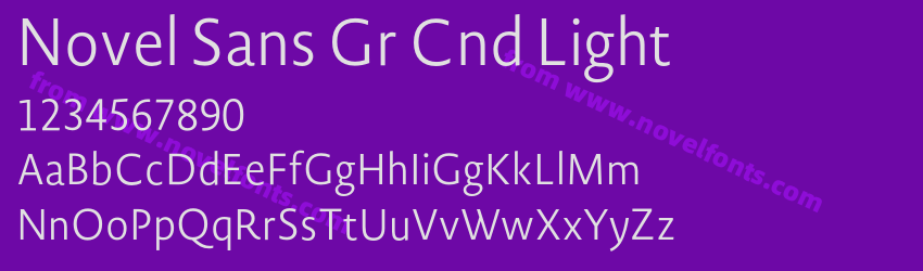 Novel Sans Gr Cnd LightPreview Novel Sans Gr Cnd LightPreview