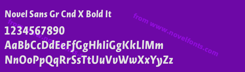 Novel Sans Gr Cnd X Bold ItPreview Novel Sans Gr Cnd X Bold ItPreview