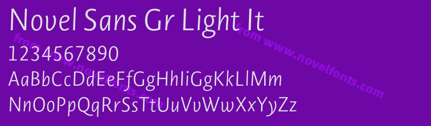 Novel Sans Gr Light ItPreview Novel Sans Gr Light ItPreview