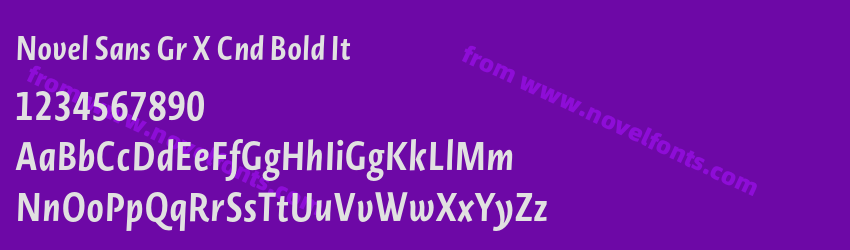 Novel Sans Gr X Cnd Bold ItPreview Novel Sans Gr X Cnd Bold ItPreview