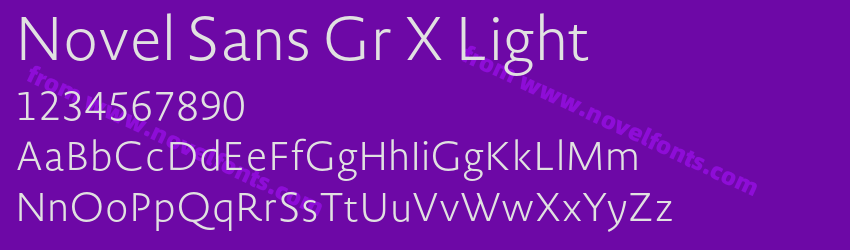Novel Sans Gr X LightPreview Novel Sans Gr X LightPreview