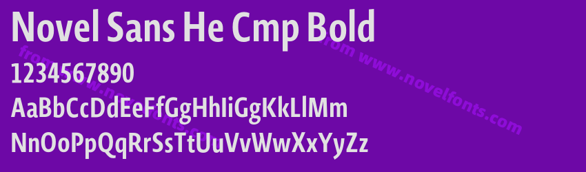 Novel Sans He Cmp BoldPreview Novel Sans He Cmp BoldPreview