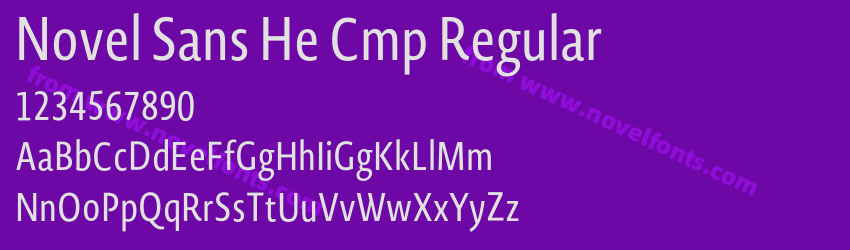 Novel Sans He Cmp RegularPreview Novel Sans He Cmp RegularPreview