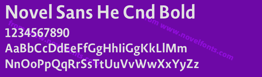Novel Sans He Cnd BoldPreview Novel Sans He Cnd BoldPreview