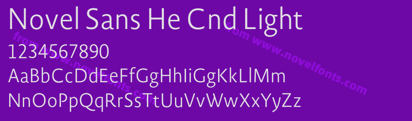 Novel Sans He Cnd LightPreview Novel Sans He Cnd LightPreview