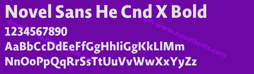 Novel Sans He Cnd X BoldPreview Novel Sans He Cnd X BoldPreview