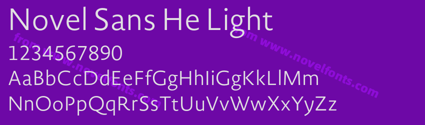 Novel Sans He LightPreview Novel Sans He LightPreview