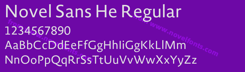 Novel Sans He RegularPreview Novel Sans He RegularPreview