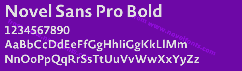 Novel Sans Pro BoldPreview Novel Sans Pro BoldPreview