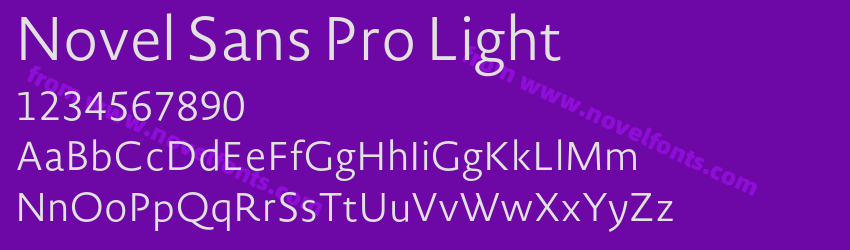 Novel Sans Pro LightPreview Novel Sans Pro LightPreview