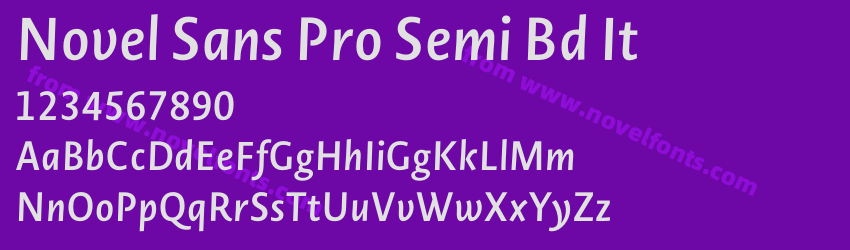 Novel Sans Pro Semi Bd ItPreview Novel Sans Pro Semi Bd ItPreview