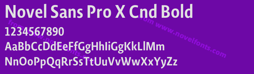 Novel Sans Pro X Cnd BoldPreview Novel Sans Pro X Cnd BoldPreview