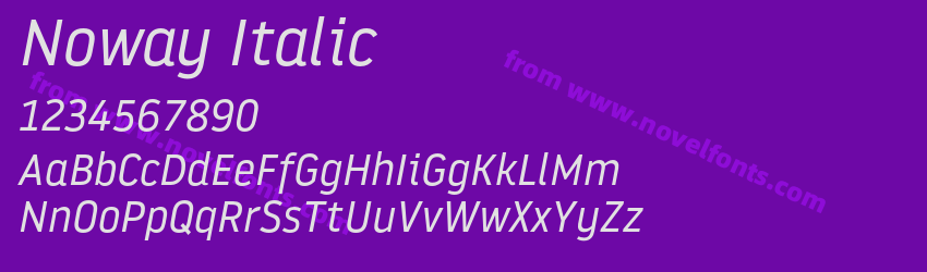 Noway ItalicPreview Noway ItalicPreview