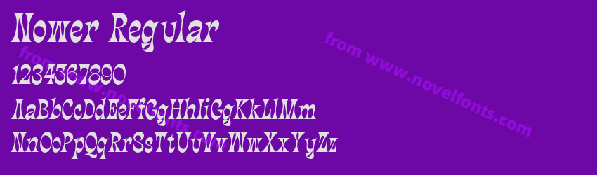 Nower RegularPreview Nower RegularPreview