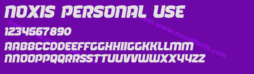 Noxis Personal UsePreview Noxis Personal UsePreview