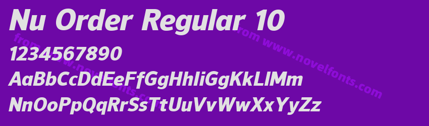 Nu Order Regular 10Preview Nu Order Regular 10Preview